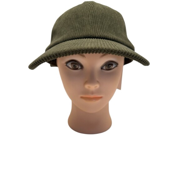 Women's Sonoma Green Curvre Brim Corduroy Baseball Cap Hat Sporty Adjustable NW - Picture 1 of 7